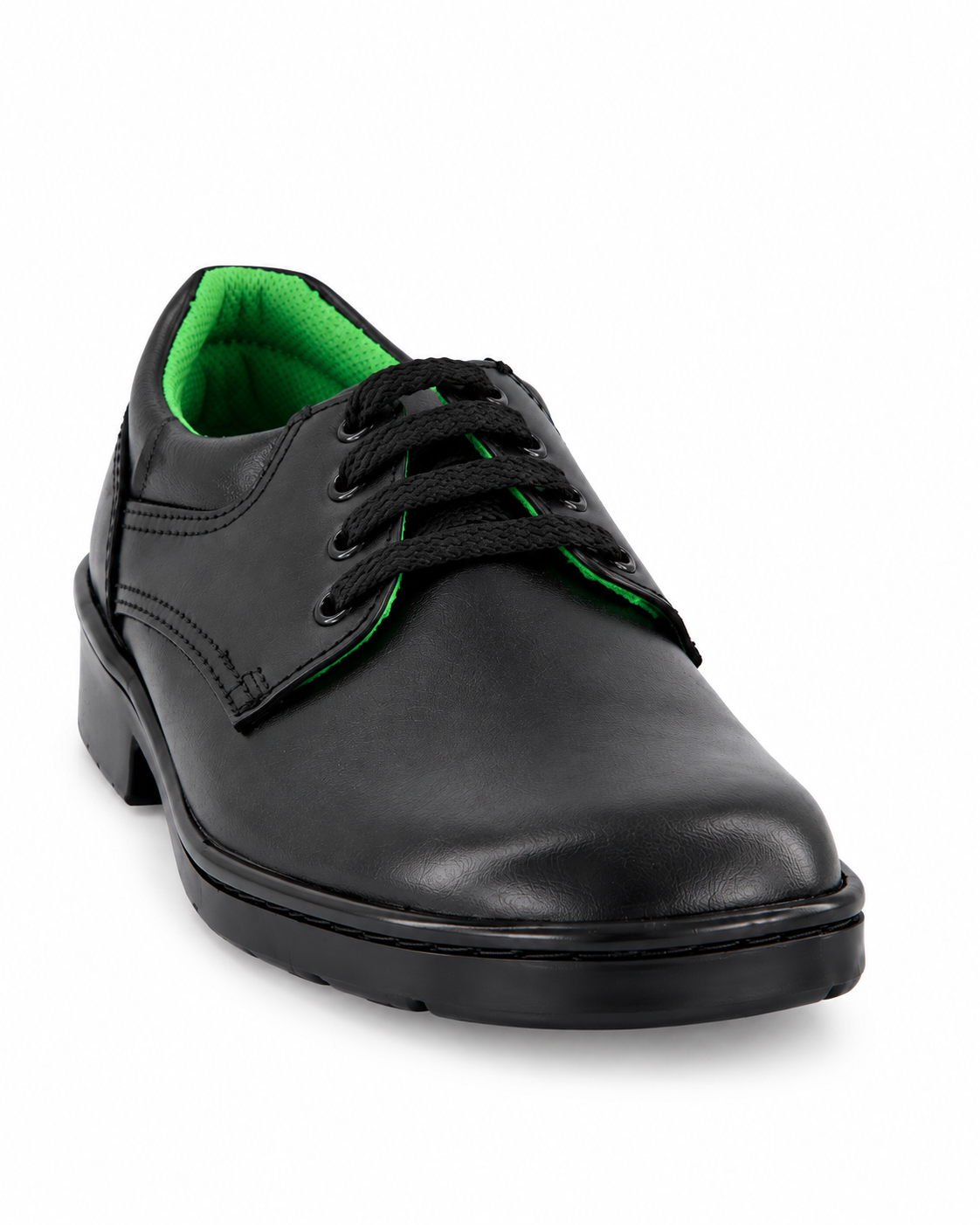 Fred Kids Boys Black School Shoes